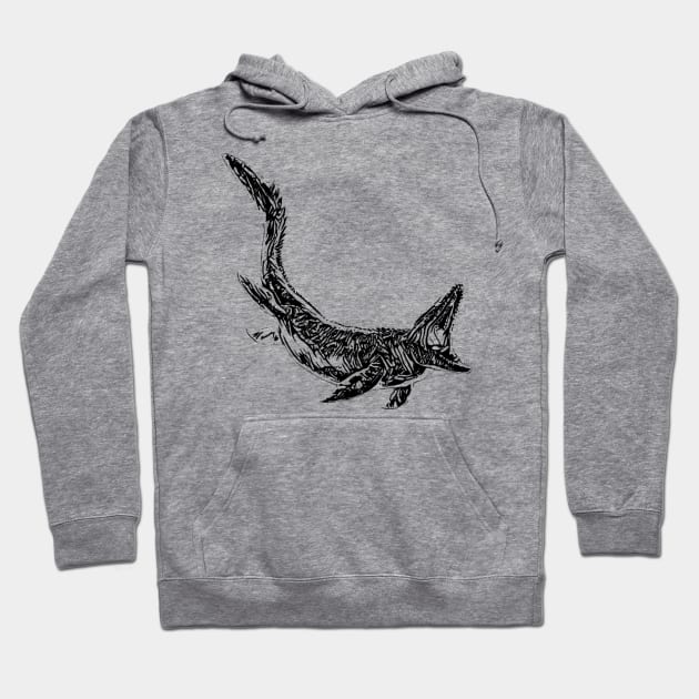 Mosasaurus Hoodie by Nimmersatt